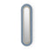 Lens Super Oval LED Wall Sconce  option Blue / Matte Ivory