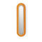 Lens Super Oval LED Wall Sconce  option Orange / Matte Ivory