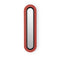 Lens Super Oval LED Wall Sconce  option Red / Matte Black