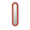 Lens Super Oval LED Wall Sconce  option Red / Matte Ivory
