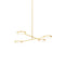 Discus Multi-Light Pendant Light  option Satin Brass