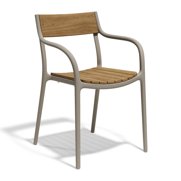 Madison Wood Outdoor Dining Armchair (Set of 2)
