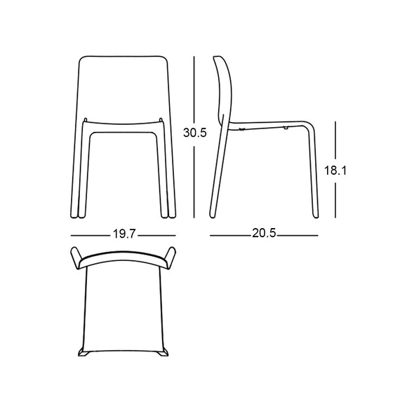 First Outdoor Stacking Chair (Set of 2)