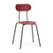 Mariolina Dining Chair  option Grey Anthracite / Red Bordeaux 1802C