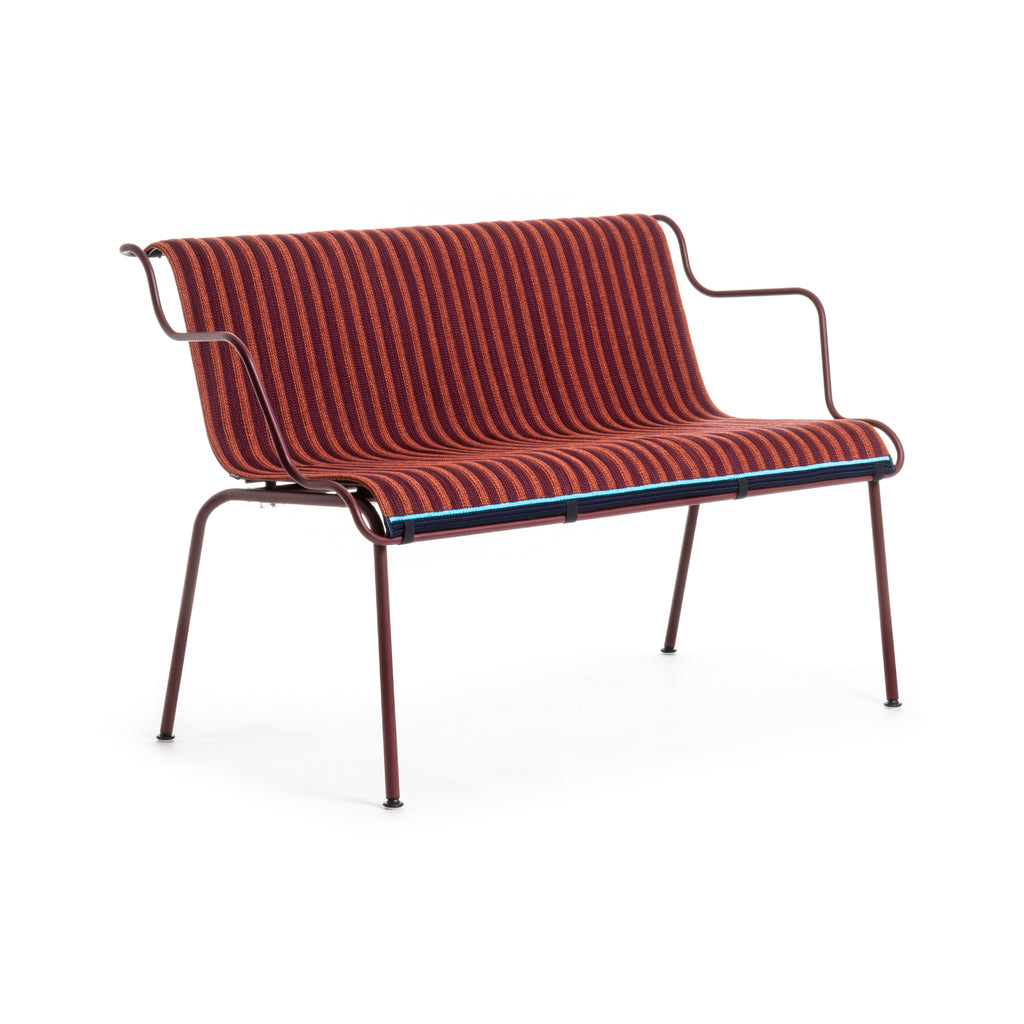 Stackable Bench With Back Magis South Outdoor Stackable Bench - 2Modern