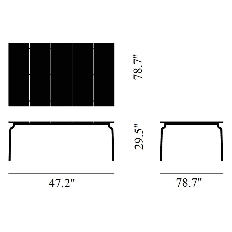 South Outdoor Teak Dining Table