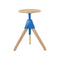 The Wild Bunch Jerry Stool  option Natural 7011 / Light Blue 1781 C