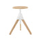 The Wild Bunch Jerry Stool  option Natural 7011 / White 1735 C
