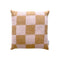 Checkerboard Pillow Cover  option Terra Brown / Pink