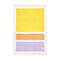 Color Block Blanket  option No. 1 Lilac / Yellow and Orange
