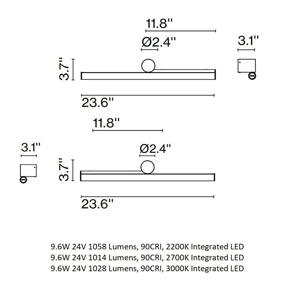 Ambrosia LED Wall Sconce