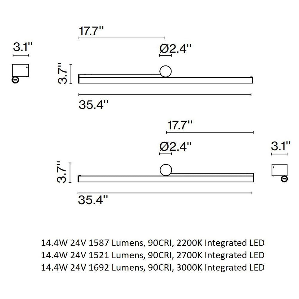 Ambrosia LED Wall Sconce
