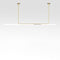 Ambrosia Suspension Light  option Matte Gold / Large: 82.6 in width