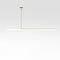 Ambrosia Suspension Light  option Matte Gold / Medium: 70.9 in width