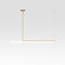 Ambrosia Suspension Light  option Matte Gold / Small: 47.3 in width