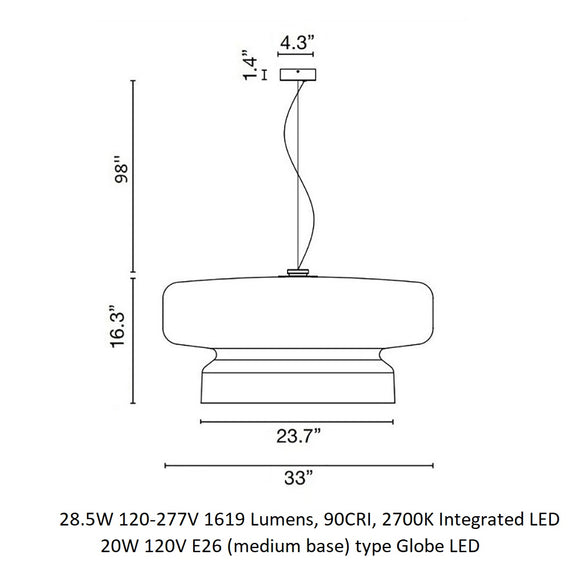 Bohemia 84 Pendant Light