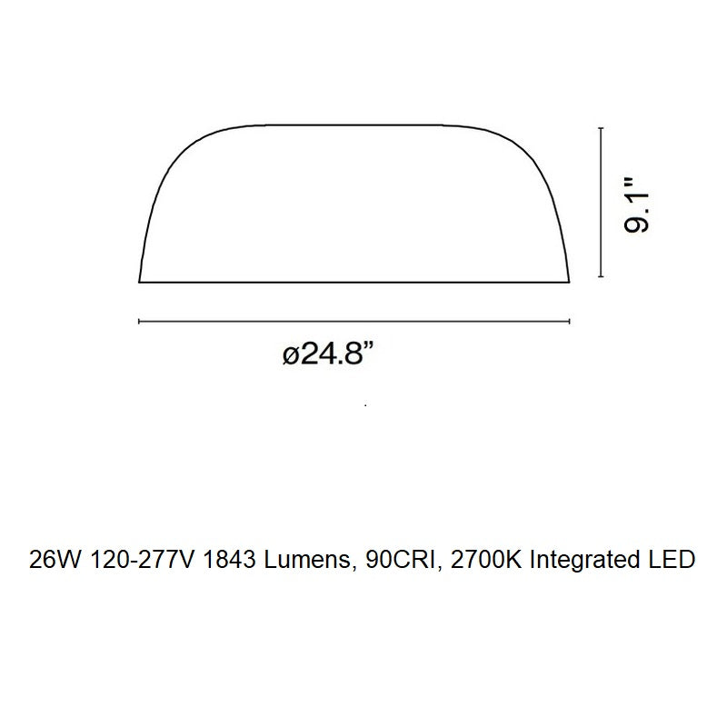 Djembe C 65 LED Flush Mount