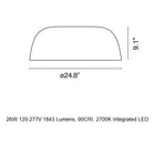 Djembe C 65 LED Flush Mount