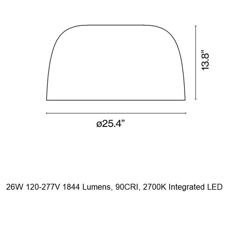 Djembe C 65 LED Flush Mount