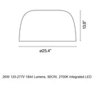 Djembe C 65 LED Flush Mount