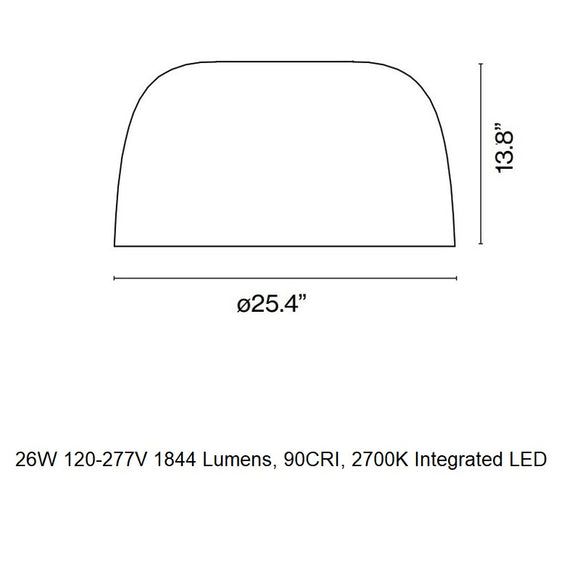 Djembe C 65 LED Flush Mount
