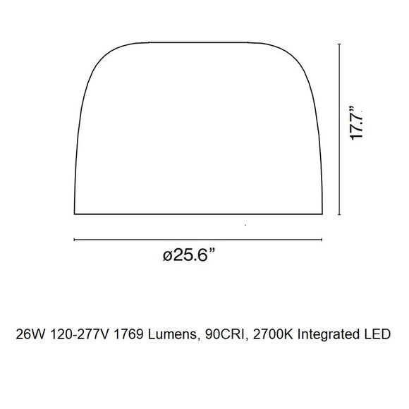 Djembe C 65 LED Flush Mount