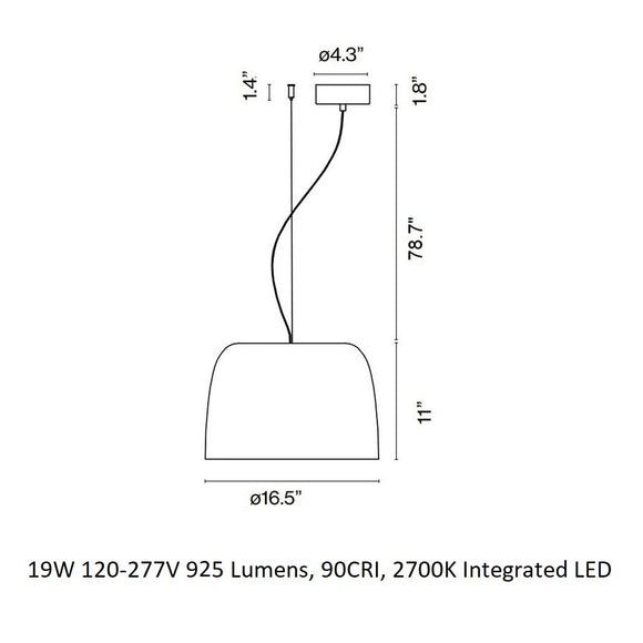 Djembe LED Pendant Light