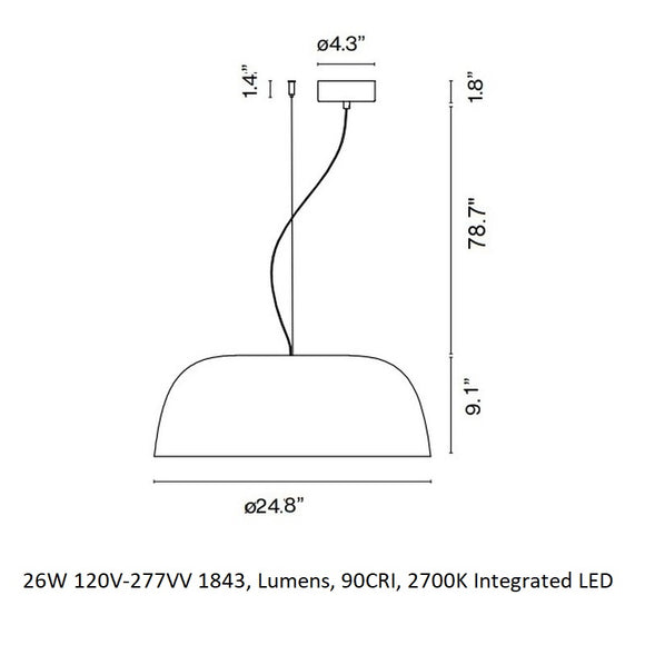Djembe LED Pendant Light