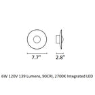 Ginger LED Flush Mount Wall Light