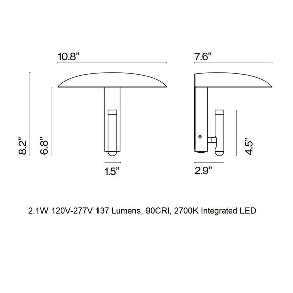 Konoha LED Wall Sconce