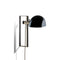 Lauro A Wall Light  option Chromed Steel / Black