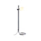 Lauro P Floor Lamp  option Chromed Steel / White