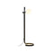 Lauro P Floor Lamp  option Dark Brown / White