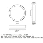 Plaff-on! Flush Mount