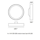 Plaff-on! Flush Mount
