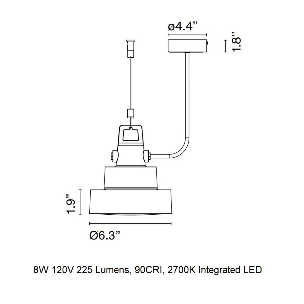 Plaff-on! Outdoor LED Pendant Light