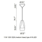 Pleat Box Pendant Light