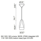 Pleat Box Pendant Light