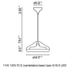 Pleat Box Pendant Light