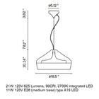 Pleat Box Pendant Light