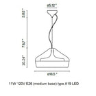 Pleat Box Pendant Light