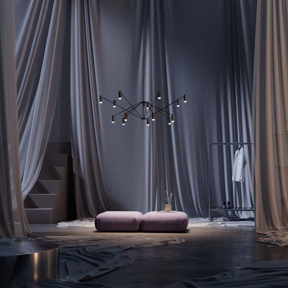 The W LED Chandelier