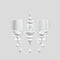 Eva Chandelier  option Matte White