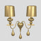 Eva Double Wall Sconce  option Gold Leaf