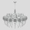 Eva S20 Chandelier  option Silver Leaf