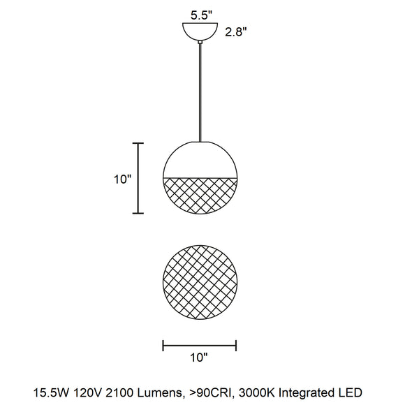 Iglu LED Pendant Light