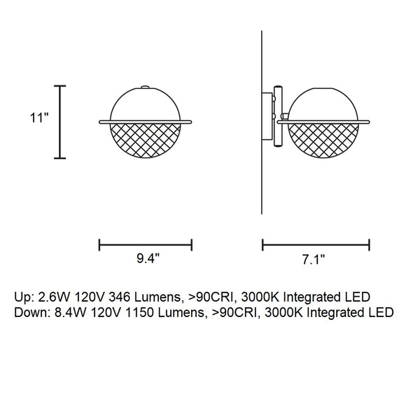 Iglu LED Wall Sconce