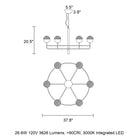 Iglu Round LED Chandelier