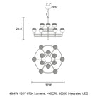 Iglu Round LED Chandelier