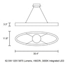Libe Oval LED Pendant Light